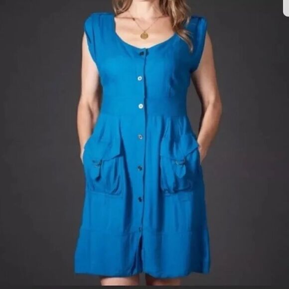 ANTHROPOLOGIE MAEVE Button Down Dress Size 4 - Picture 1 of 7